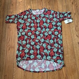 LuLaRoe Nightmare Before Christmas Sally Disney Irma shirt. Size XS.